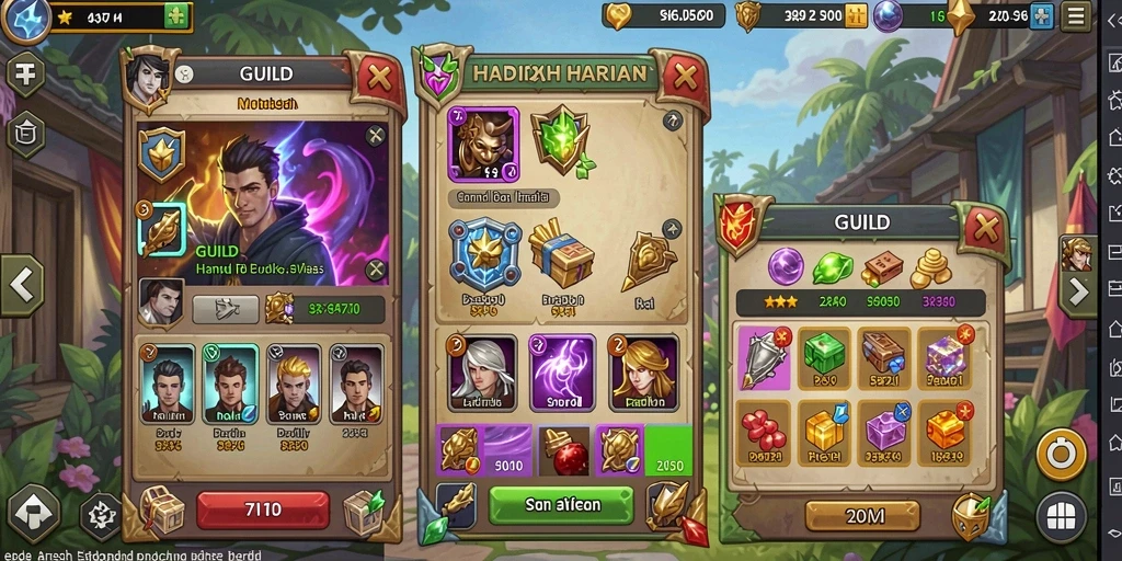 Tampilan layar utama 8G8G yang menarik.