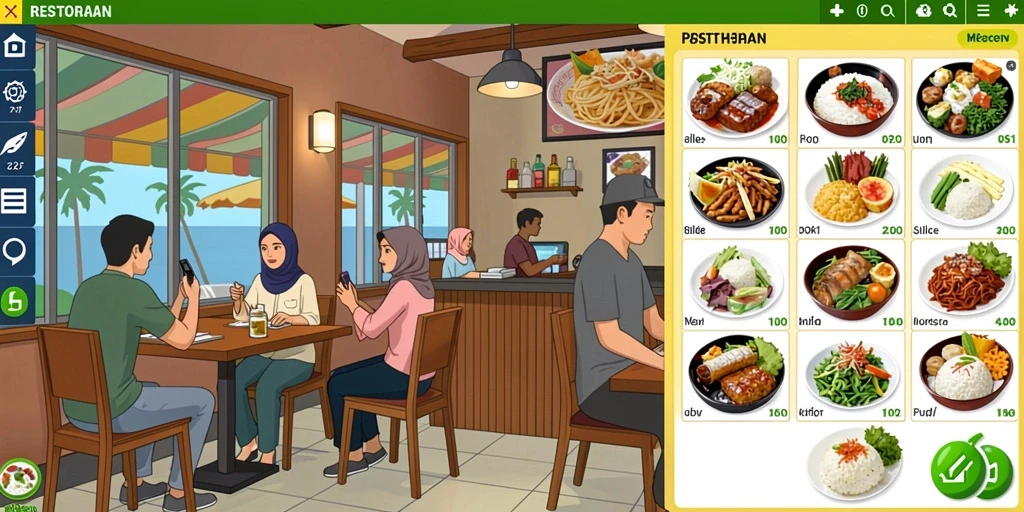 Tampilan antarmuka yang user-friendly.