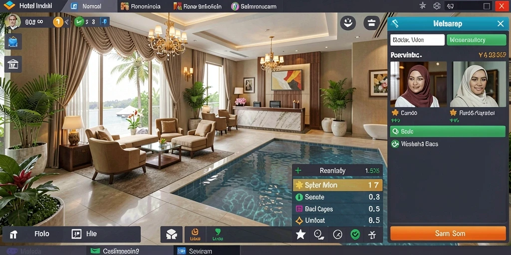 Screenshot menunjukkan tampilan utama MEDAN4D yang menarik.