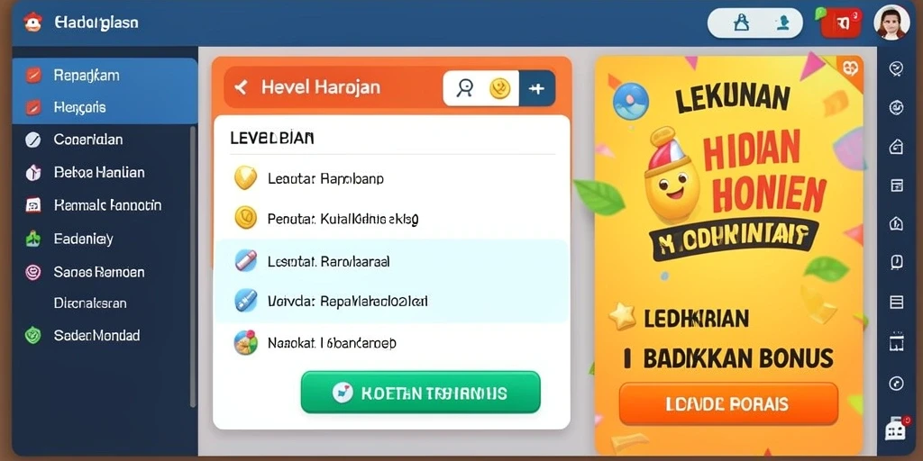 Screenshot aplikasi yang menunjukkan antarmuka pengguna yang menarik.