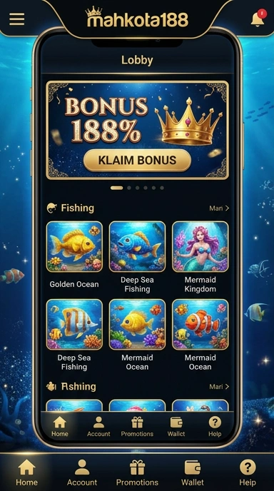 Cuplikan layar menu unduhan mahkota188 untuk perangkat Android